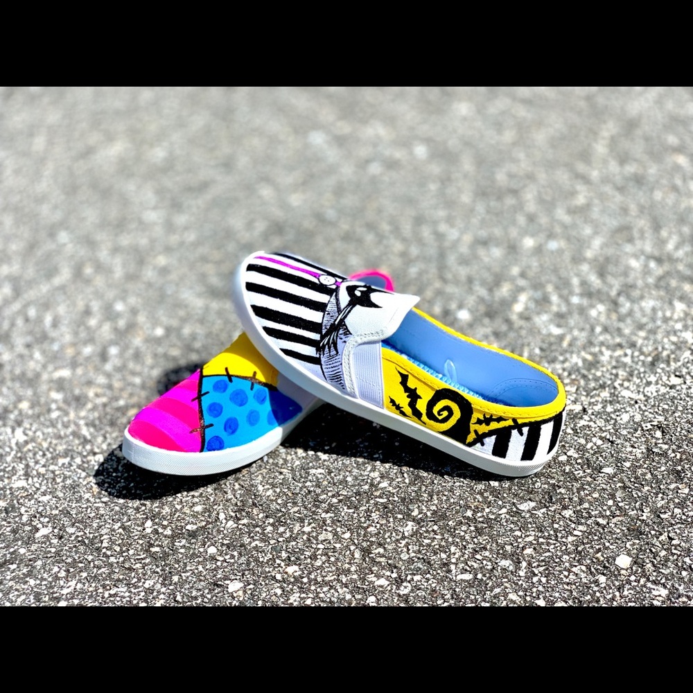 Nightmare before Christmas hand painted shoes